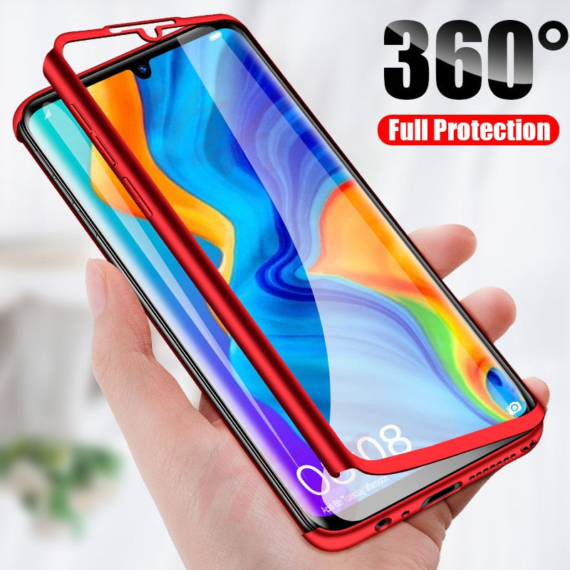 H&A Luxury 360 Full Cover Phone Case For Huawei P9 P10 Lite Plus Mate 9 10 Lite Shockproof Cover P20 P30 Lite Pro Fundas Capa