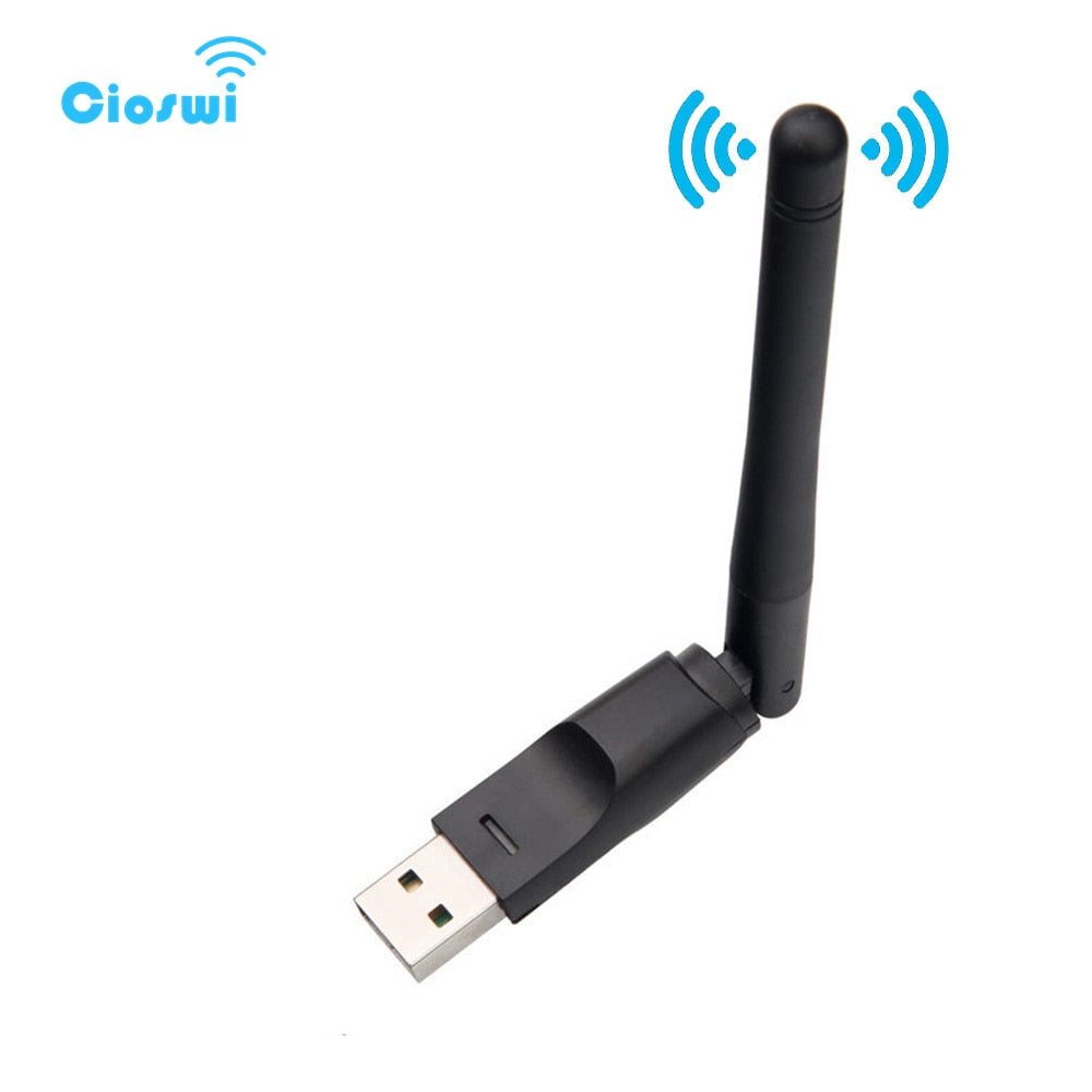 Cioswi Free Driver Wireless USB Wifi Adapter Lan Ethernet Dongle Antenna Adapter Internet Network Card For Windows / OS / Vista