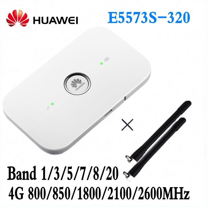 Unlocked Huawei E5573 E5573s-320  Cat4 150mbps Wireless Mobile Mifi Wifi Router +2pcs antenna pK MF90 R215 E5577